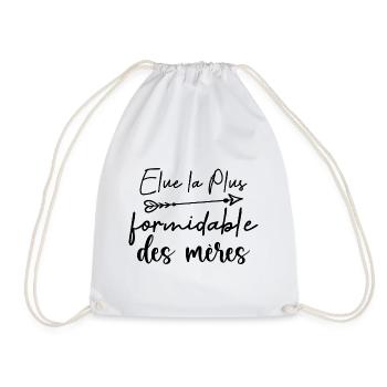 Wonderful Mom Mother's Day Gift - Drawstring Bag - white - Front