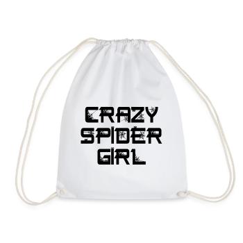 Drôle Crazy Spider Girl Pet Spider Propriétaire - Sac de sport léger - blanc - Devant