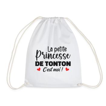 Uncle's Little Princess - Drawstring Bag - white - Front