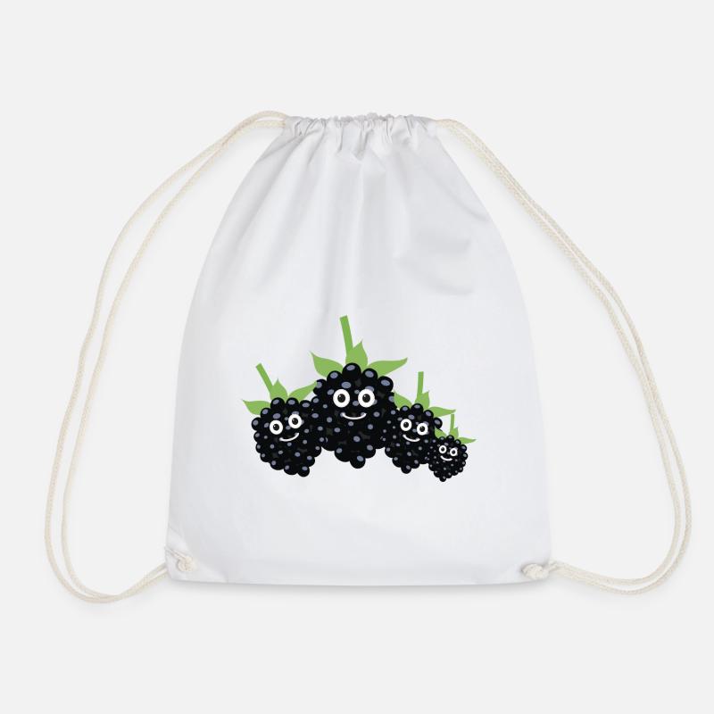 brombeeren,familie,beeren,brombeere - Turnbeutel - Weiß