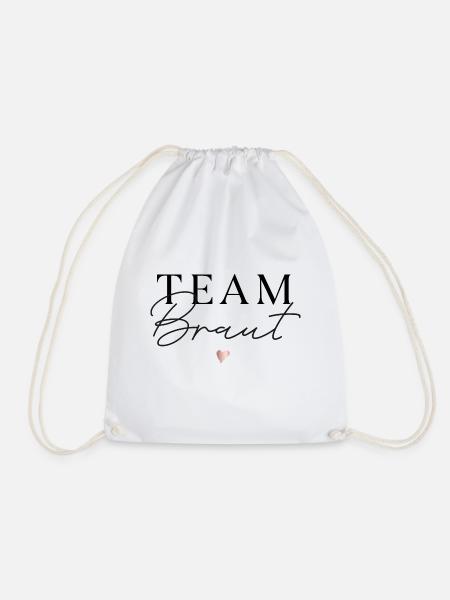 Team Braut - Turnbeutel - Weiß