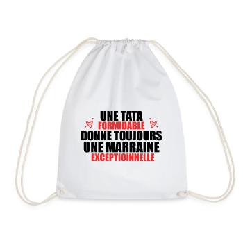 Une Tata Formidable Donne Toujours Une Marraine - Sac de sport léger - blanc - Devant
