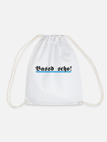 Bassd scho, 2fb - Turnbeutel - Weiß