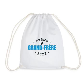 Promu Grand Frère 2023 Annonce Grossesse - Sac de sport léger - blanc - Devant