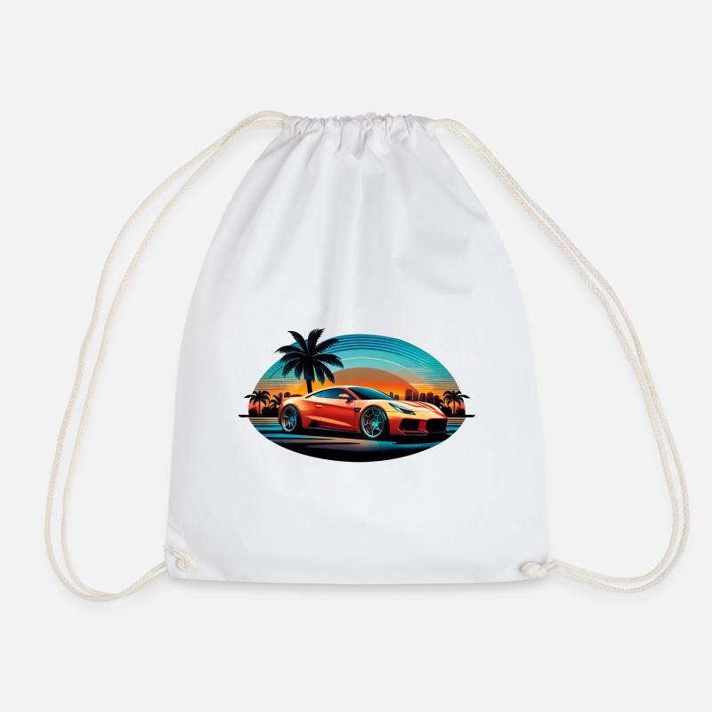 FLORIDA SPORTSCAR - Drawstring Bag - white