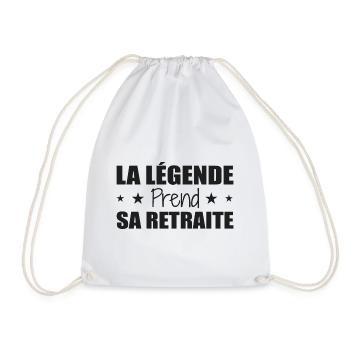 La légende prend sa retraite pension retraité - Sac de sport léger - blanc - Devant