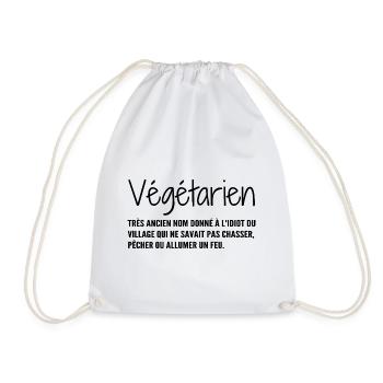 Définition Végétarien Humour - Sac de sport léger - blanc - Devant