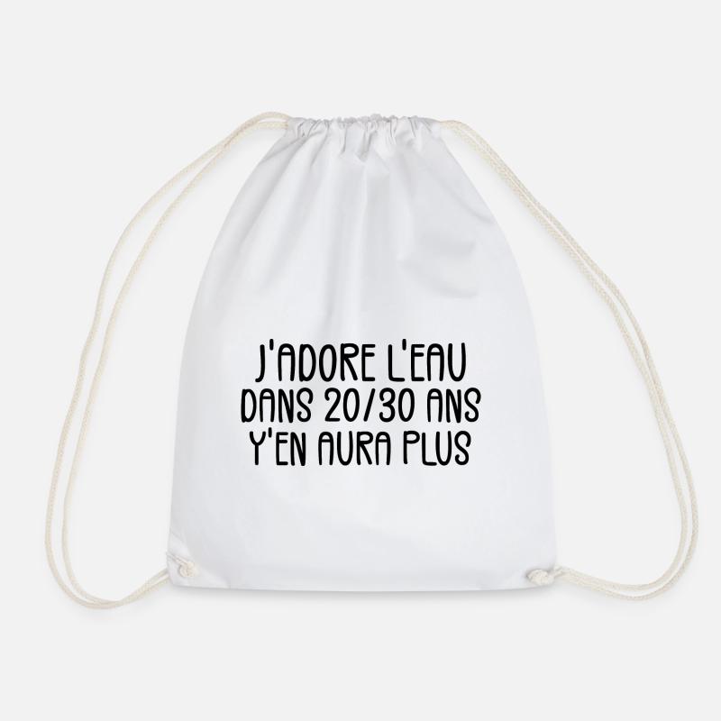 J'adore L'eau Mais... - Sac de sport léger - blanc