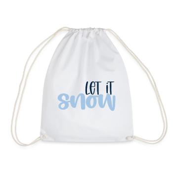 Let it Snow - Drawstring Bag - white - Front