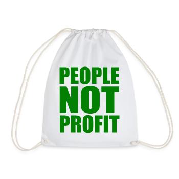 People not profit - Turnbeutel - Weiß - Vorne
