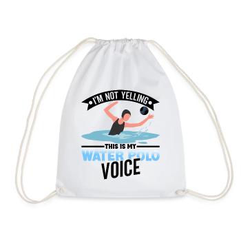Water polo player water polo team coach - Drawstring Bag - white - Front