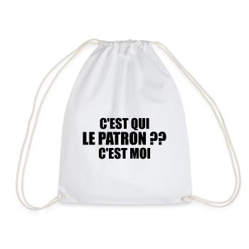 C'est Qui Le Patron Humour Patron - Sac de sport léger - blanc - Devant