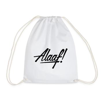 Alaaf! Design schwarz - Turnbeutel - Weiß - Vorne