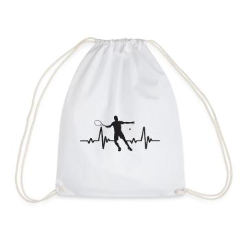 Battement de cœur de tennis - Sac de sport léger - blanc - Devant