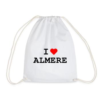 Ich liebe Almere - I love Almere - Turnbeutel - Weiß - Vorne