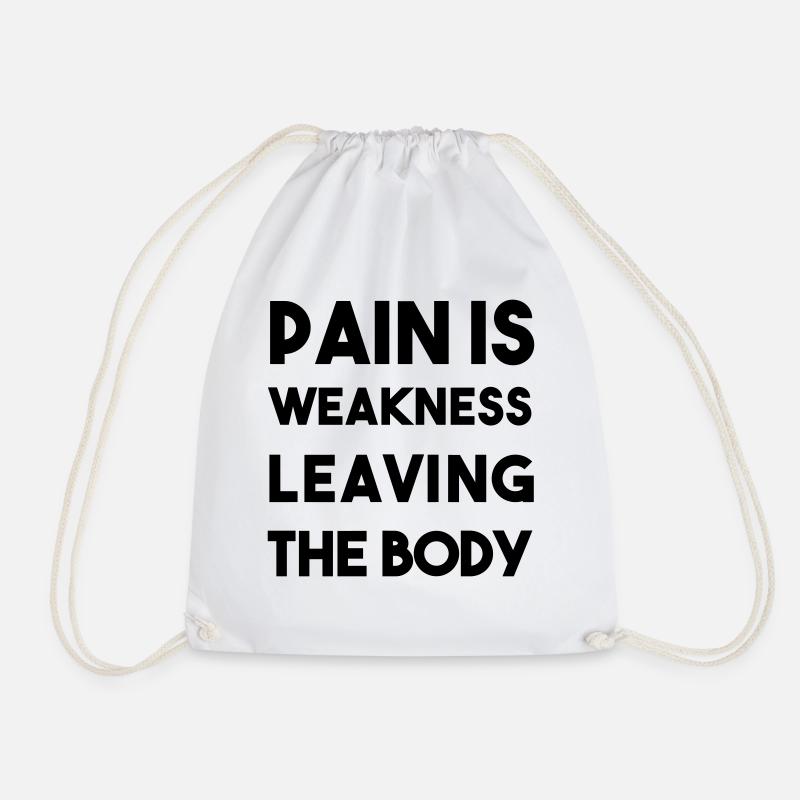 training - Drawstring Bag - white