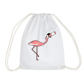 drink booze beer bottle thirst alcohol party fe - Drawstring Bag - white - Front