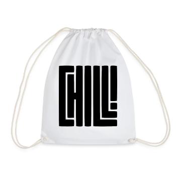 Chill! - Drawstring Bag - white - Front