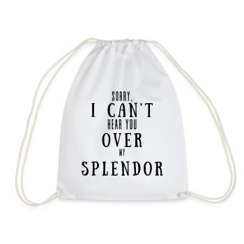 Désolé, je ne peux pas t’entendre sur ma splendeur - Sac de sport léger - blanc - Devant