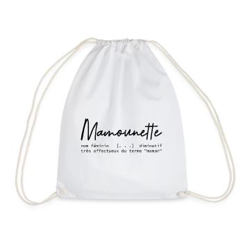 Définition mamounette - Sac de sport léger - blanc - Devant