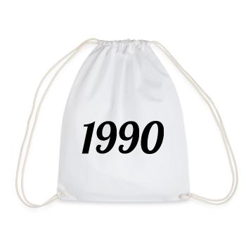 1990 - Sac de sport léger - blanc - Devant
