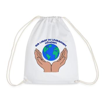 Save the World - Turnbeutel - Weiß - Vorne
