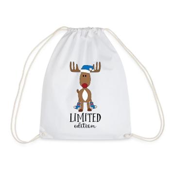 L’orignal Rudolph à Noël - Sac de sport léger - blanc - Devant