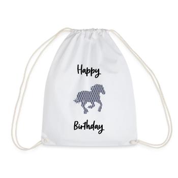 HAPPY BIRTHDAY - Sac de sport léger - blanc - Devant
