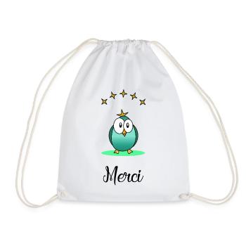 MERCI. MAÎTRESSE. MAÎTRE. MERCI MAÎTRESSE - Sac de sport léger - blanc - Devant