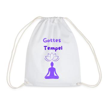 Gottes Tempel - Turnbeutel - Weiß - Vorne