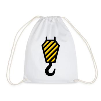 crochet de grue - Sac de sport léger - blanc - Devant