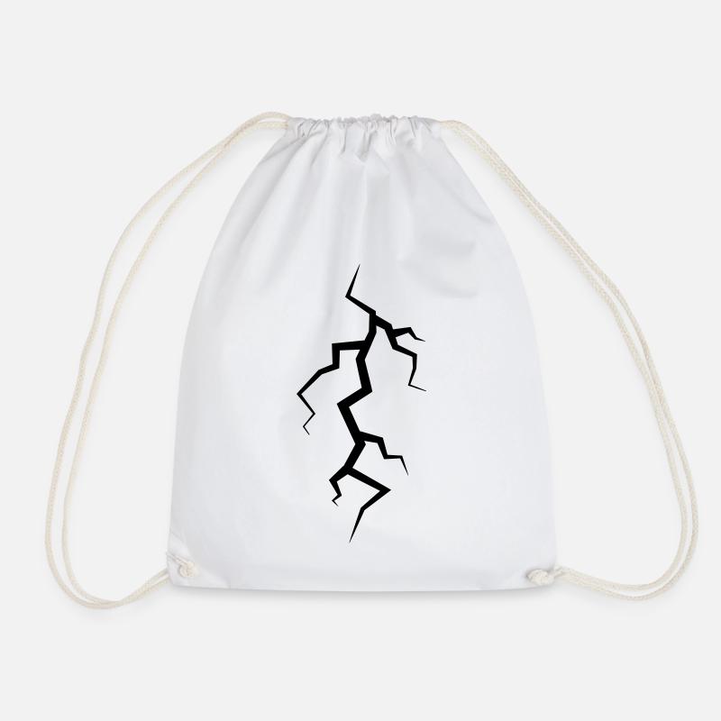 Lightning - Drawstring Bag - white