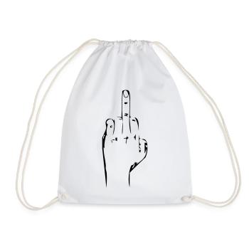 fuck_you main - Sac de sport léger - blanc - Devant