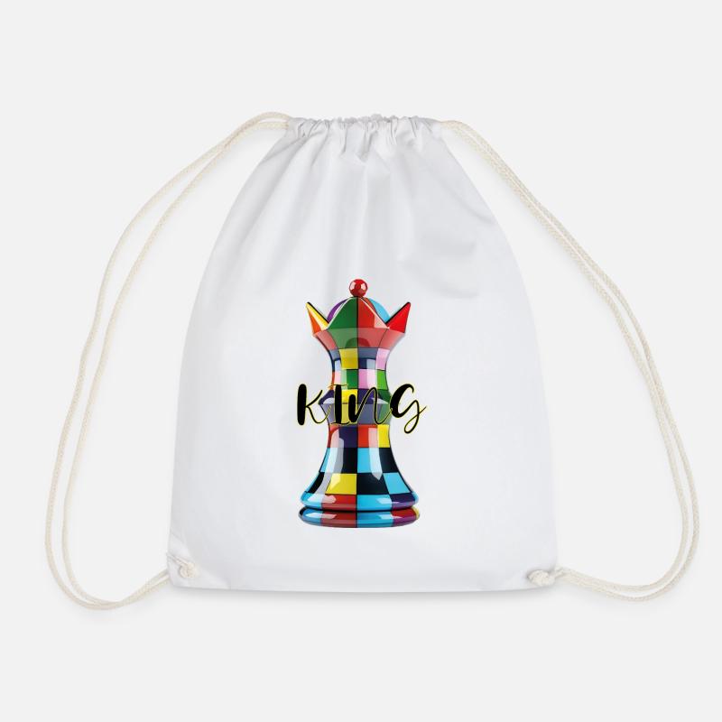 King - Drawstring Bag - white