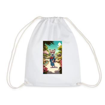Journée sereine au jardin japonais - Sac de sport léger - blanc - Devant