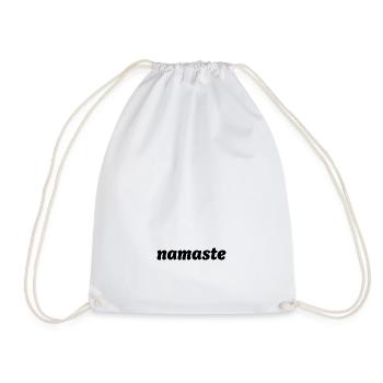 Namaste - Drawstring Bag - white - Front