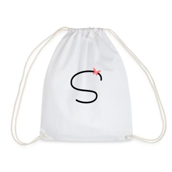 Lettre S Papillon Lettre - Sac de sport léger - blanc - Devant