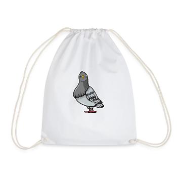 Dove - Drawstring Bag - white - Front