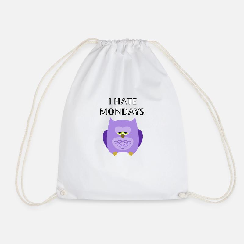 i hate mondays - Turnbeutel - Weiß