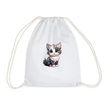 catb4 - Drawstring Bag - white - Front
