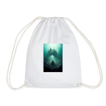 Underwater landscape - Drawstring Bag - white - Front