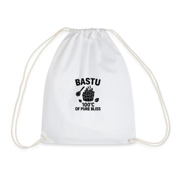 Bastu Bliss - Drawstring Bag - white - Front