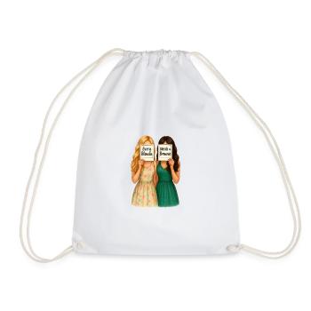 Every Blondie needs a Brownie - Freunde Motiv - Drawstring Bag - white - Front