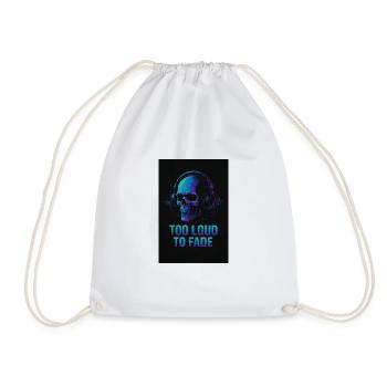 Trop fort pour s’estomper - Neon Skull Vibe - Sac de sport léger - blanc - Devant