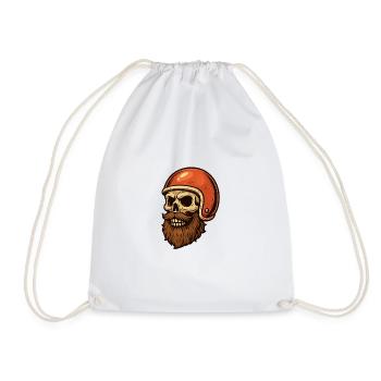Skull Rider 01 - Turnbeutel - Weiß - Vorne