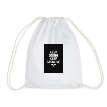 Keep Going - Drawstring Bag - white - Front