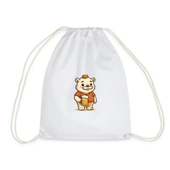 BeerMonster (en anglais) - Sac de sport léger - blanc - Devant