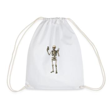 Selfie - Drawstring Bag - white - Front