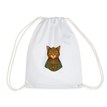 Chat Porté #3 - Empereur - Sac de sport léger - blanc - Devant
