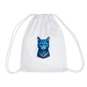 Chat Porté #5 - Diamant - Sac de sport léger - blanc - Devant